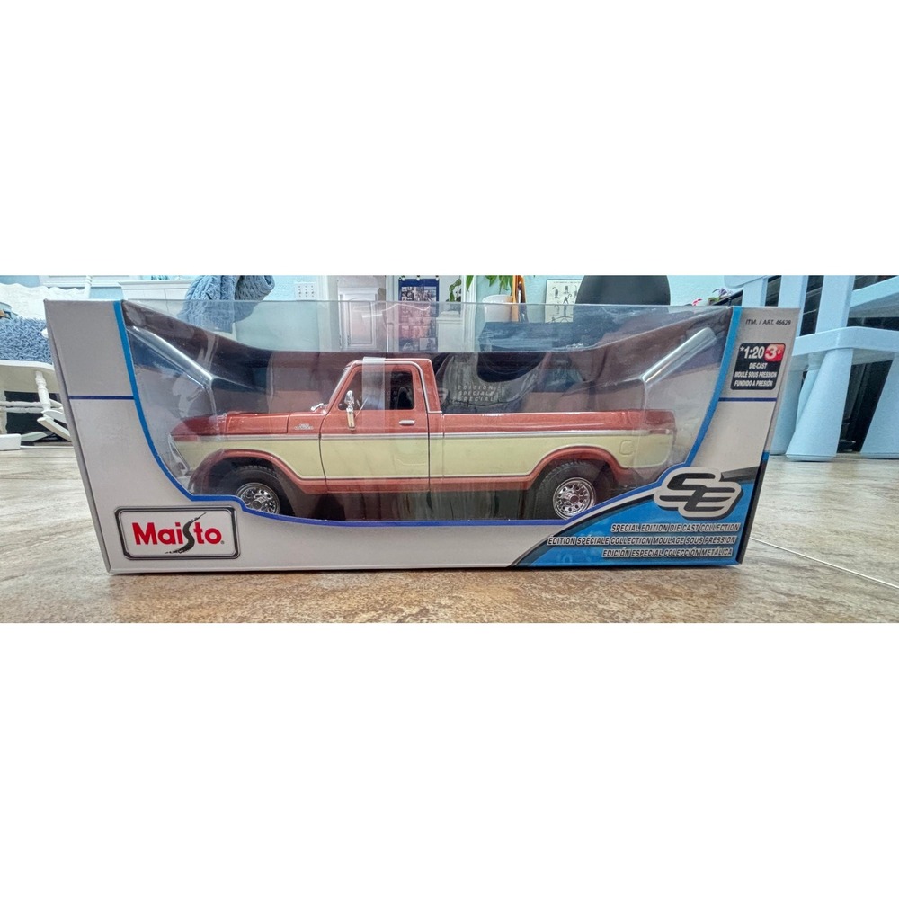 Maisto 1979 Ford F150 Pick-up 1:20 Diecast Special Edition Copper Cream